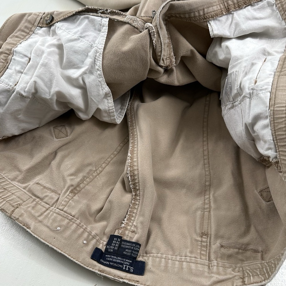 5.11 Tactical Mens Act 38x32 Beige Cargo Pants Utility Military Canvas‎ Cotton - Picture 10 of 14
